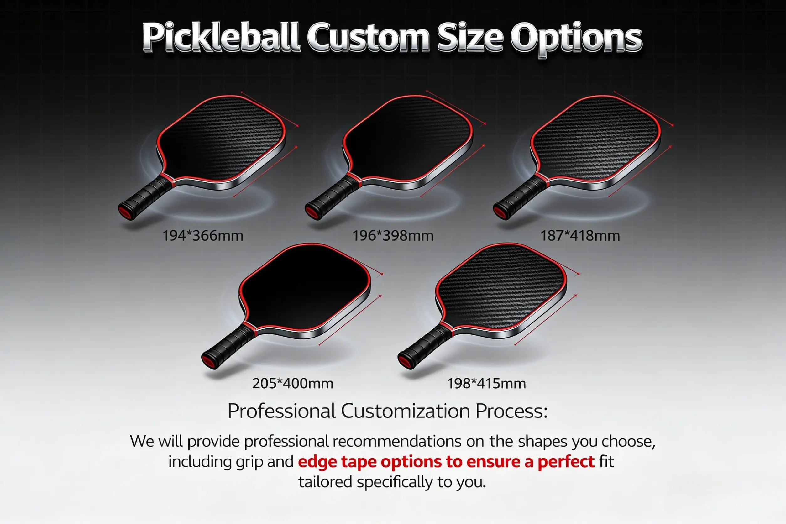NEOCA OEM ODM pickleball paddle custom size options