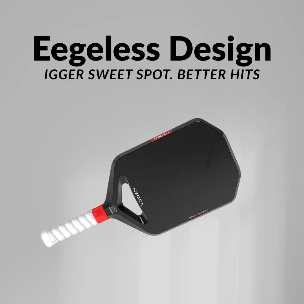 NEOCA egeless design carbon fiber pickleball paddle for beginner, igger sweet spot, better hits
