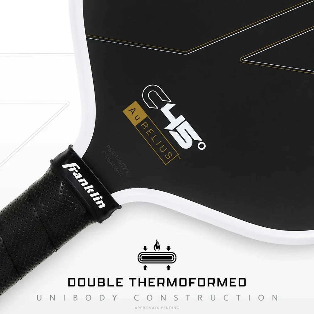 Franklin Signature C45° Aurelius Pickleball Paddle - 14mm Powerflex Core (Official Shape of Anna Leigh Waters)
