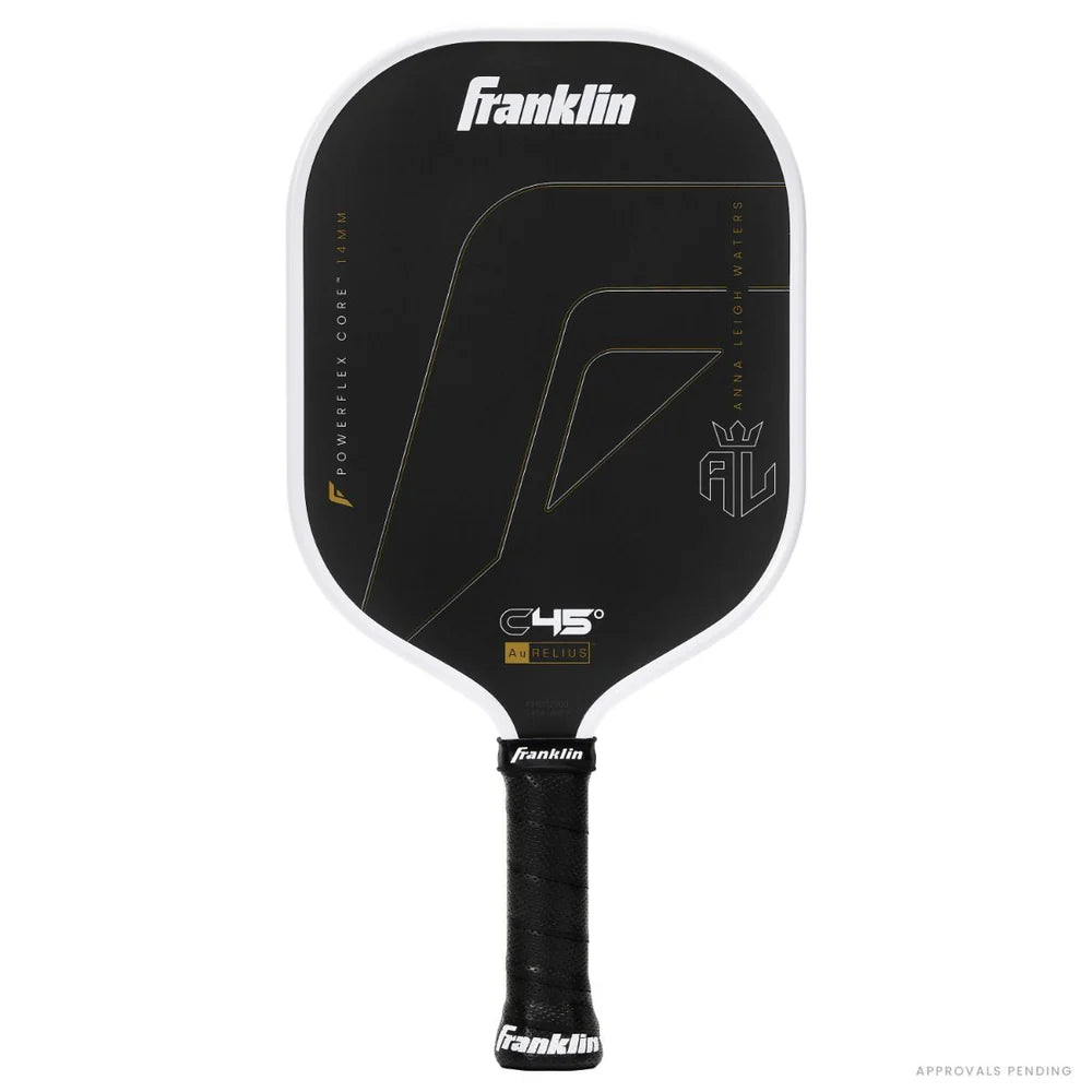Franklin Signature C45° Aurelius Pickleball Paddle - 14mm Powerflex Core (Official Shape of Anna Leigh Waters)